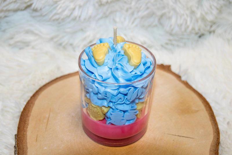 Bougie artisanale naissance personnalisable L'Atelier Ginko - Boutique en Ligne