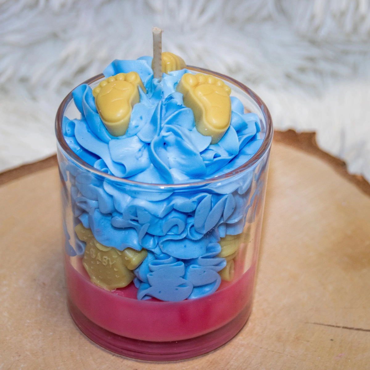 Bougie artisanale naissance personnalisable L'Atelier Ginko - Boutique en Ligne