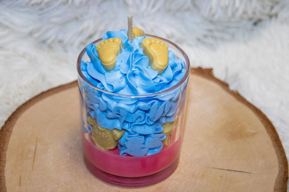 Bougie artisanale naissance personnalisable L'Atelier Ginko - Boutique en Ligne