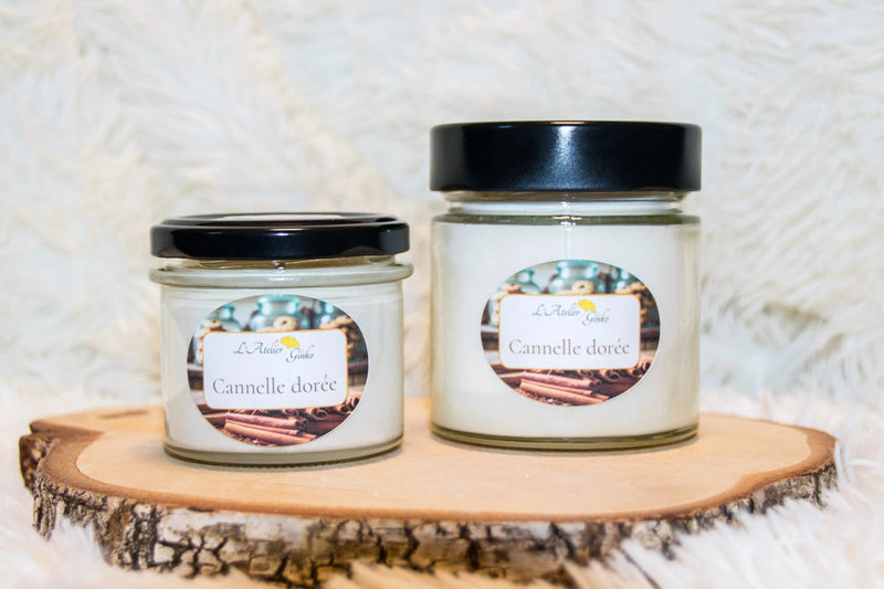 Bougie parfumée Cannelle dorée L'Atelier Ginko - Boutique en Ligne