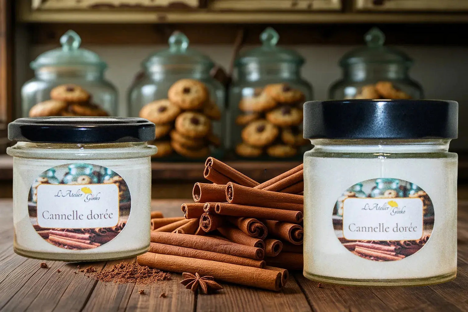 Bougie parfumée Cannelle dorée L'Atelier Ginko - Boutique en Ligne