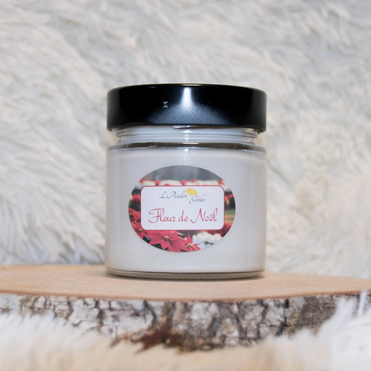 Bougie parfumée Fleur de Noël - L'Atelier Ginko - Boutique en Ligne