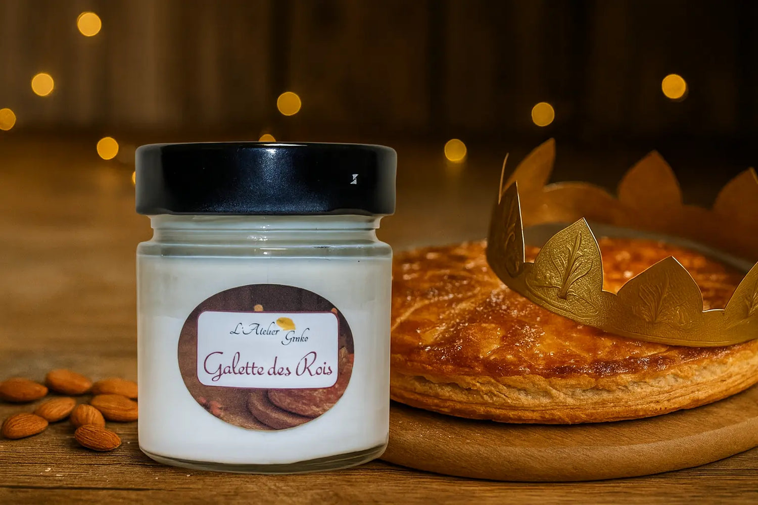 Bougie parfumée Galette des Rois L'Atelier Ginko - Boutique en Ligne