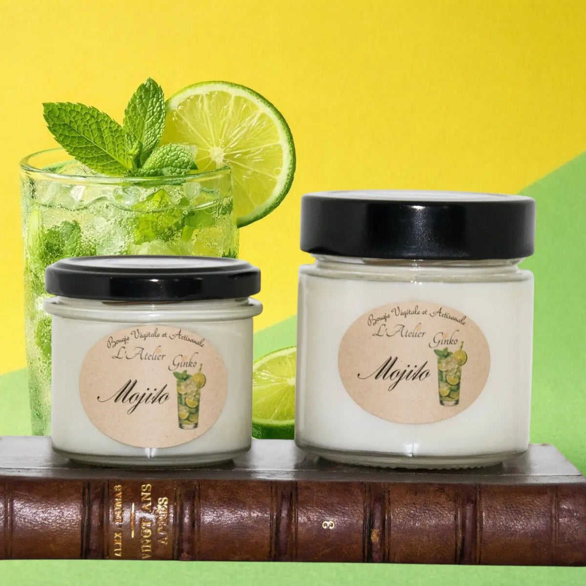 Bougie parfumée Mojito - L'Atelier Ginko - Boutique en Ligne