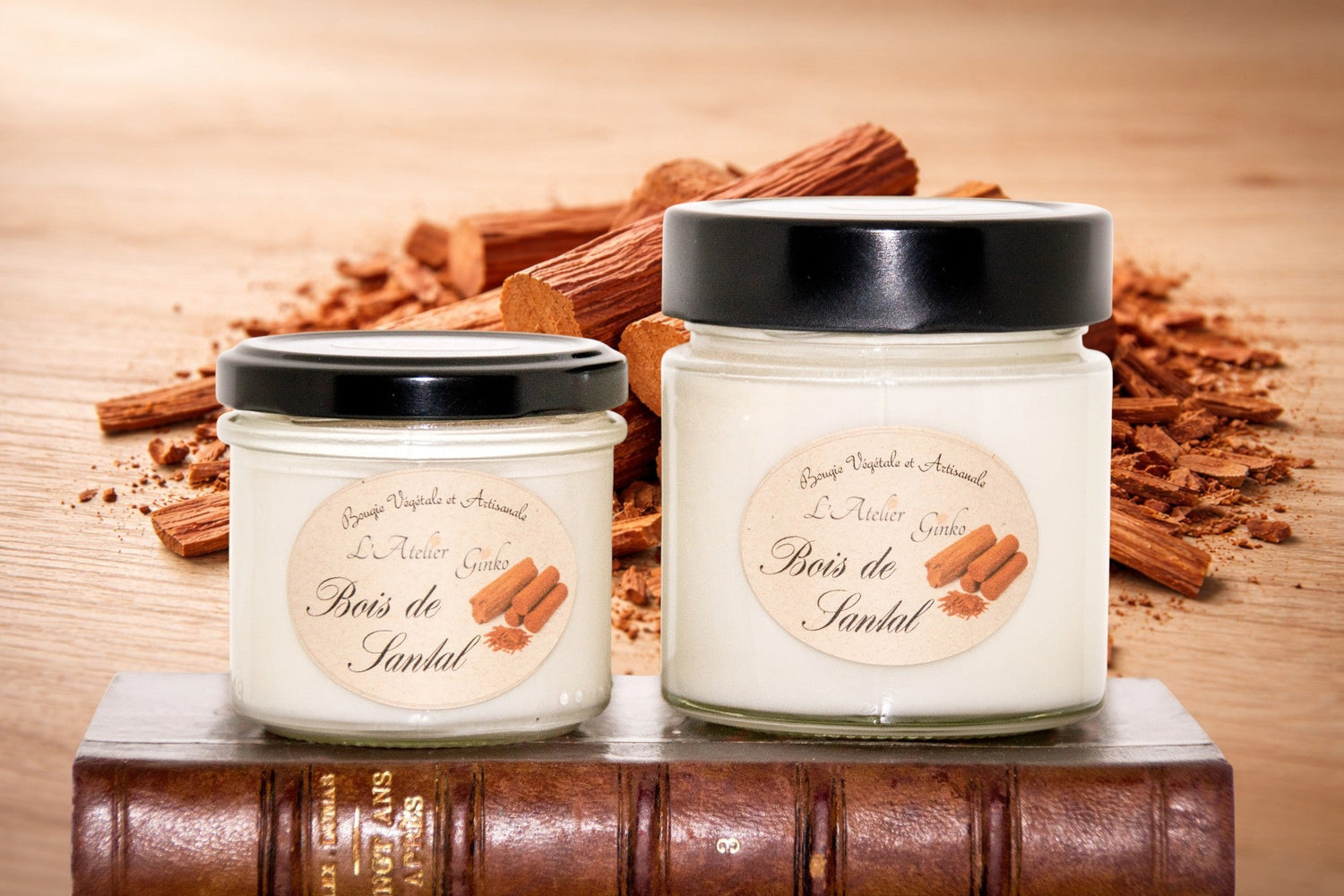 Bougie parfumée Bois de santal L'Atelier Ginko - Boutique en Ligne