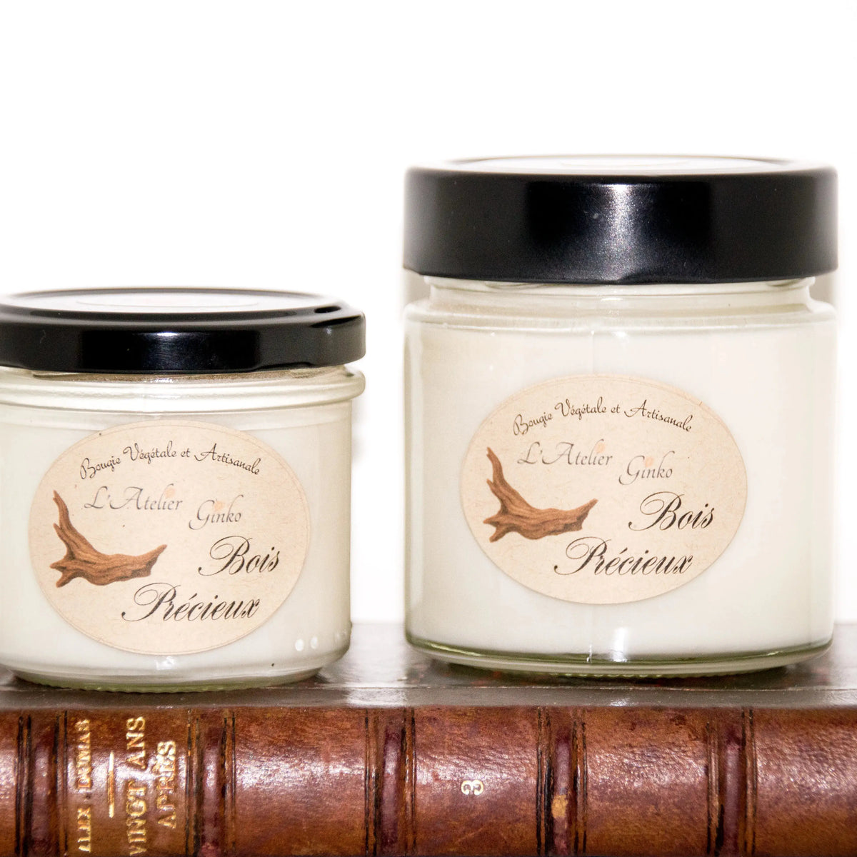 Bougie parfumée Bois précieux L'Atelier Ginko - Boutique en Ligne