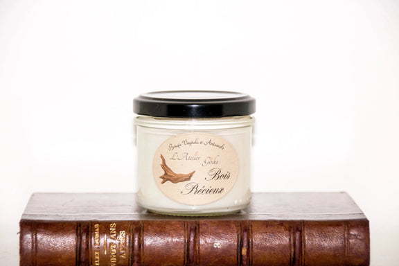 Bougie parfumée Bois précieux L'Atelier Ginko - Boutique en Ligne