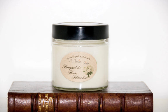 Bougie parfumée Bouquet de Fleurs blanches L'Atelier Ginko - Boutique en Ligne