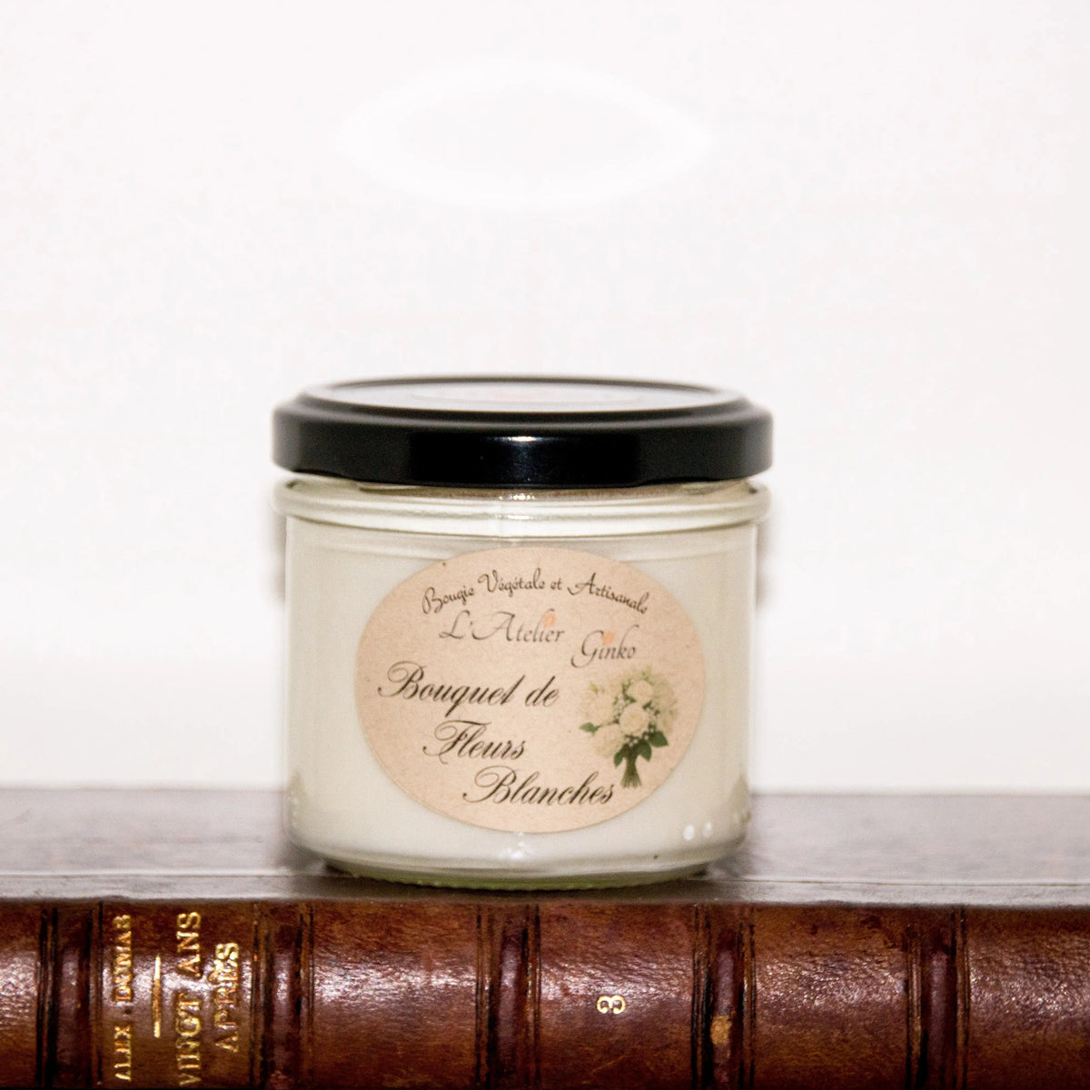 Bougie parfumée Bouquet de Fleurs blanches L'Atelier Ginko - Boutique en Ligne
