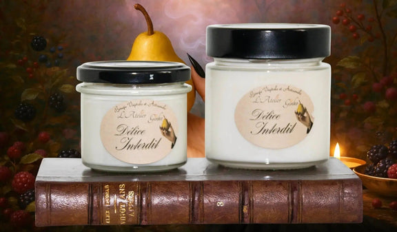 Bougie parfumée Délice Interdit L'Atelier Ginko - Boutique en Ligne