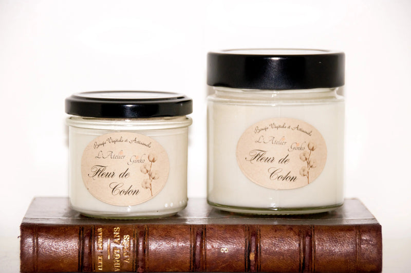 Bougie parfumée Fleur de Coton L'Atelier Ginko - Boutique en Ligne
