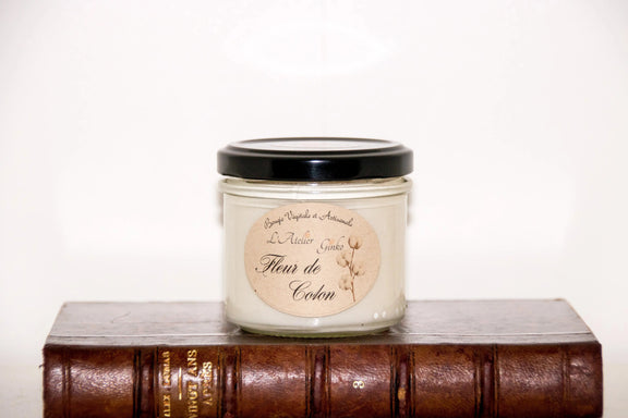 Bougie parfumée Fleur de Coton L'Atelier Ginko - Boutique en Ligne