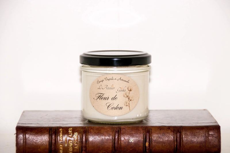 Bougie parfumée Fleur de Coton L'Atelier Ginko - Boutique en Ligne