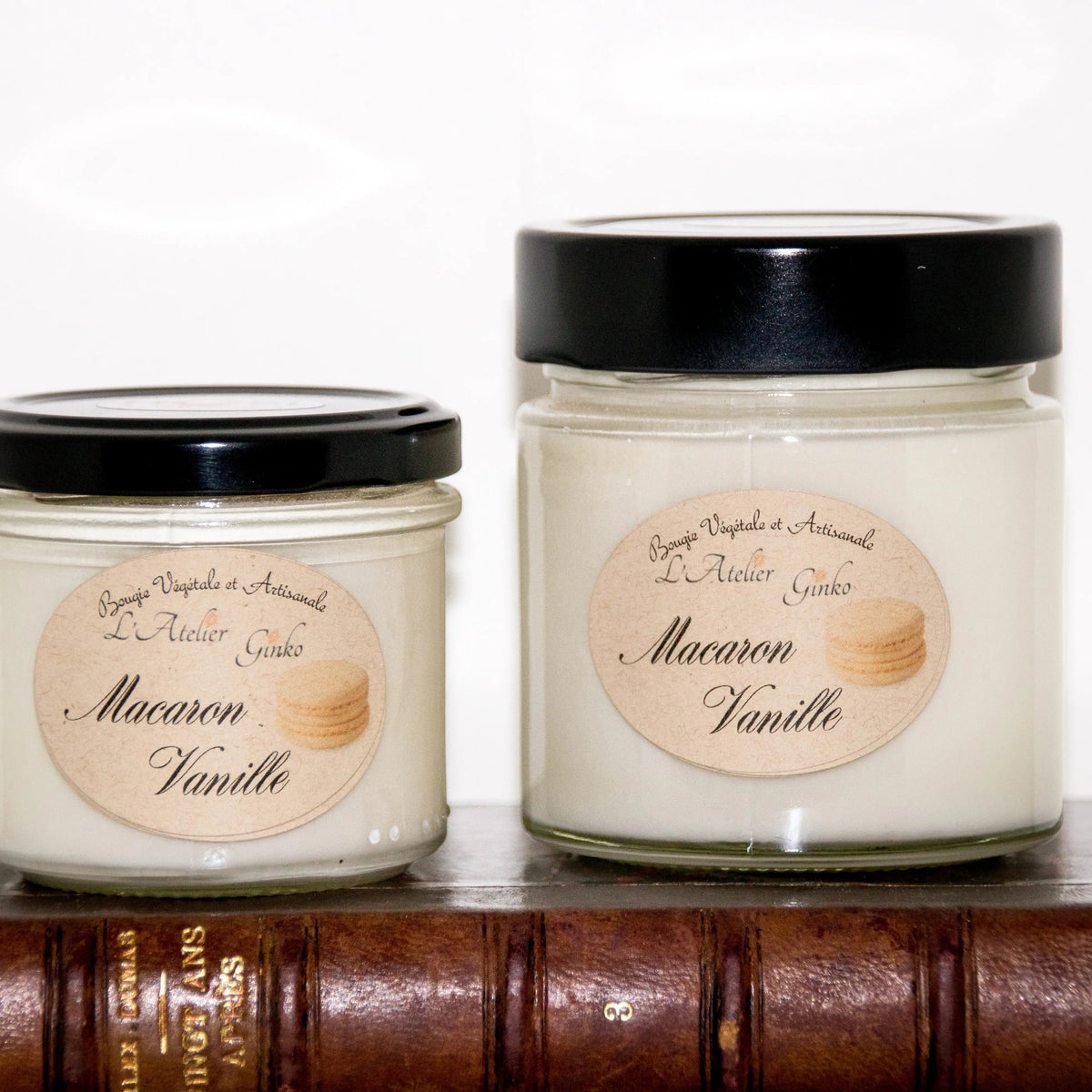 Bougie parfumée Macaron Vanille L'Atelier Ginko - Boutique en Ligne