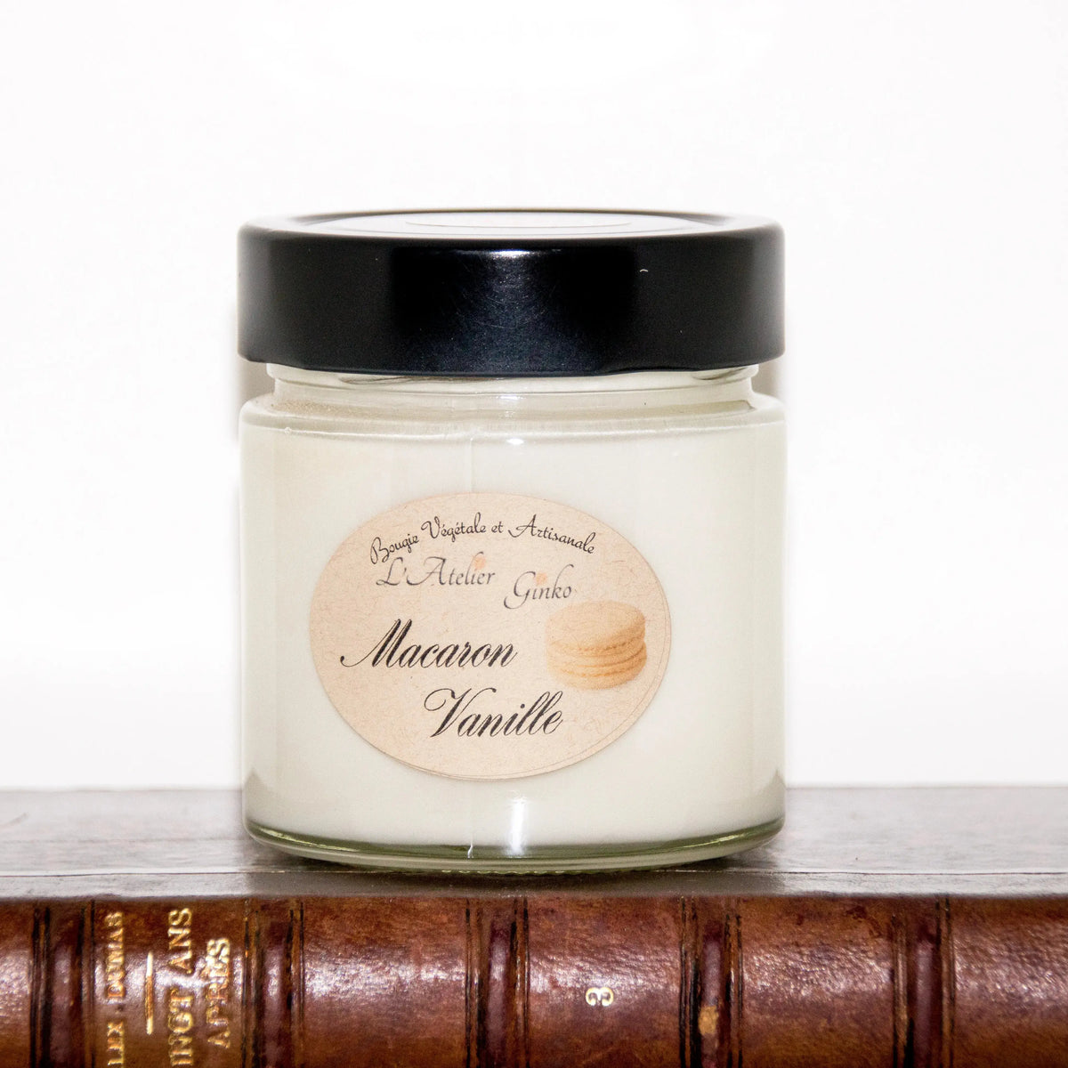 Bougie parfumée Macaron Vanille L'Atelier Ginko - Boutique en Ligne