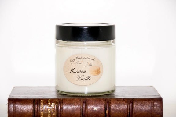 Bougie parfumée Macaron Vanille L'Atelier Ginko - Boutique en Ligne