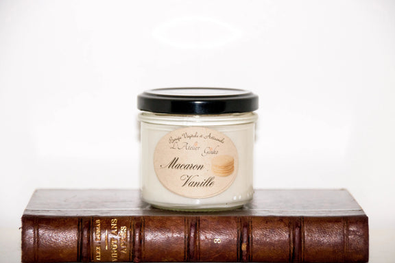 Bougie parfumée Macaron Vanille L'Atelier Ginko - Boutique en Ligne