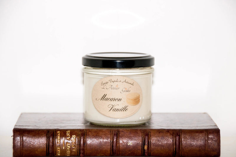 Bougie parfumée Macaron Vanille L'Atelier Ginko - Boutique en Ligne