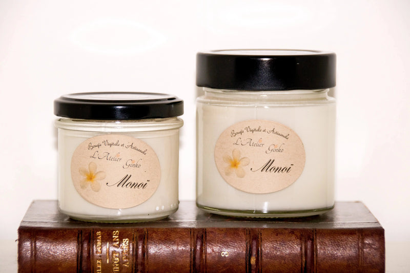 Bougie parfumée Monoï L'Atelier Ginko - Boutique en Ligne