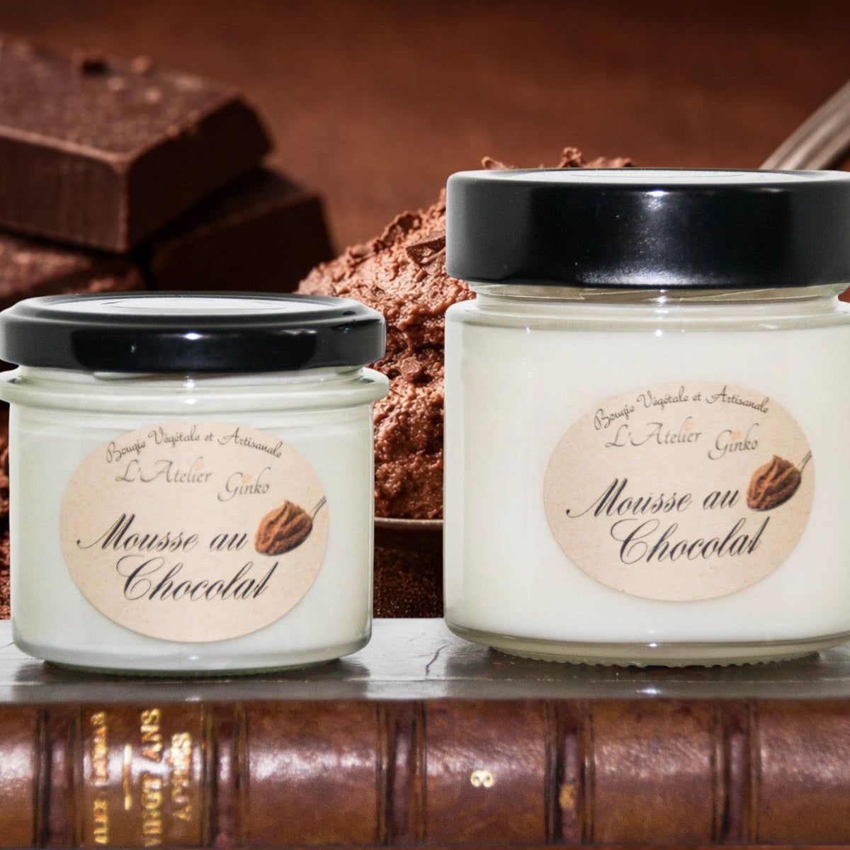 Bougie parfumée Mousse au chocolat L'Atelier Ginko - Boutique en Ligne