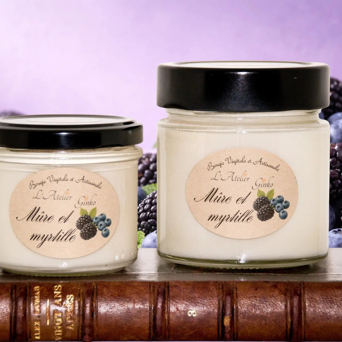 Bougie parfumée Mûre et myrtille L'Atelier Ginko - Boutique en Ligne
