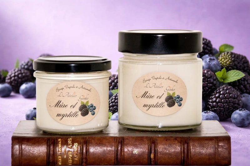 Bougie parfumée Mûre et myrtille L'Atelier Ginko - Boutique en Ligne