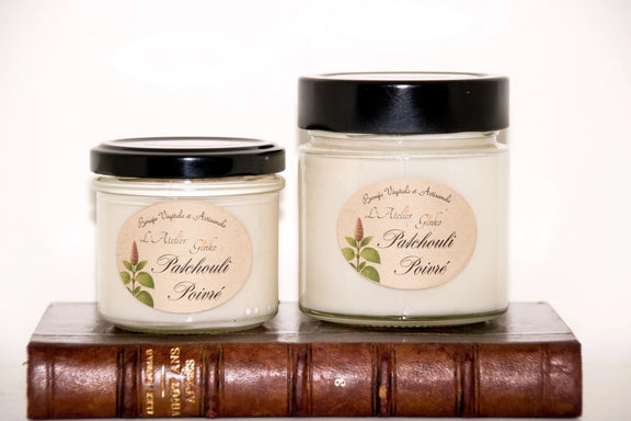 Bougie parfumée Patchouli Poivré L'Atelier Ginko - Boutique en Ligne