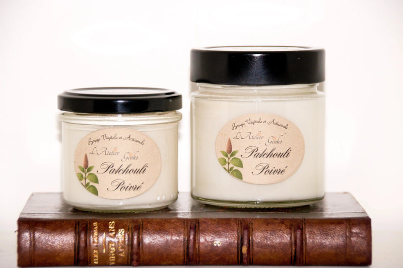 Bougie parfumée Patchouli Poivré L'Atelier Ginko - Boutique en Ligne