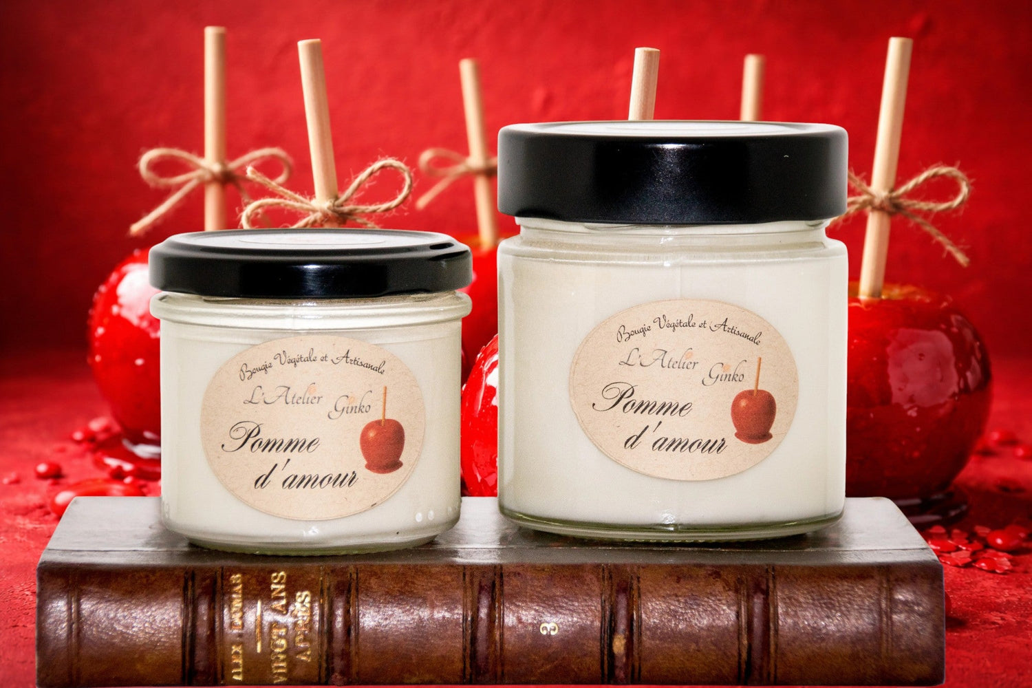 Bougie parfumée Pomme d'Amour L'Atelier Ginko - Boutique en Ligne
