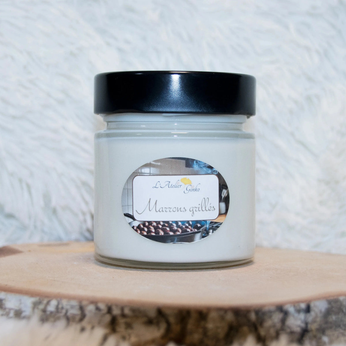 Bougie parfumée Marrons Grillés - L'Atelier Ginko - Boutique en Ligne