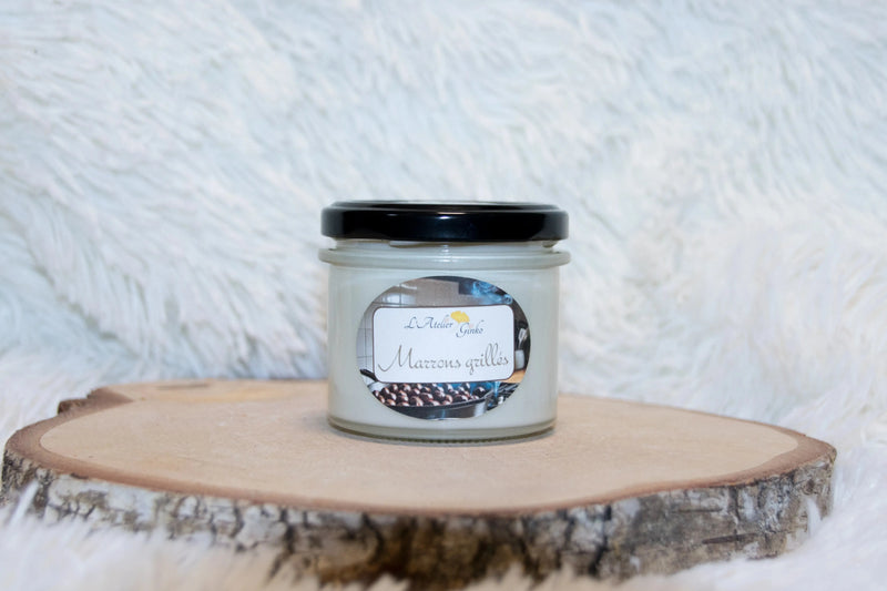 Bougie parfumée Marrons Grillés - L'Atelier Ginko - Boutique en Ligne