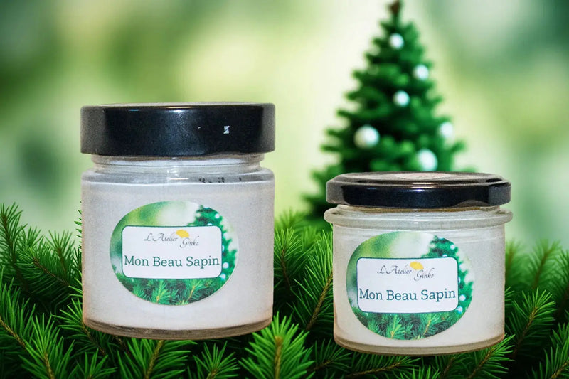 Bougie parfumée Mon Beau Sapin L'Atelier Ginko - Boutique en Ligne