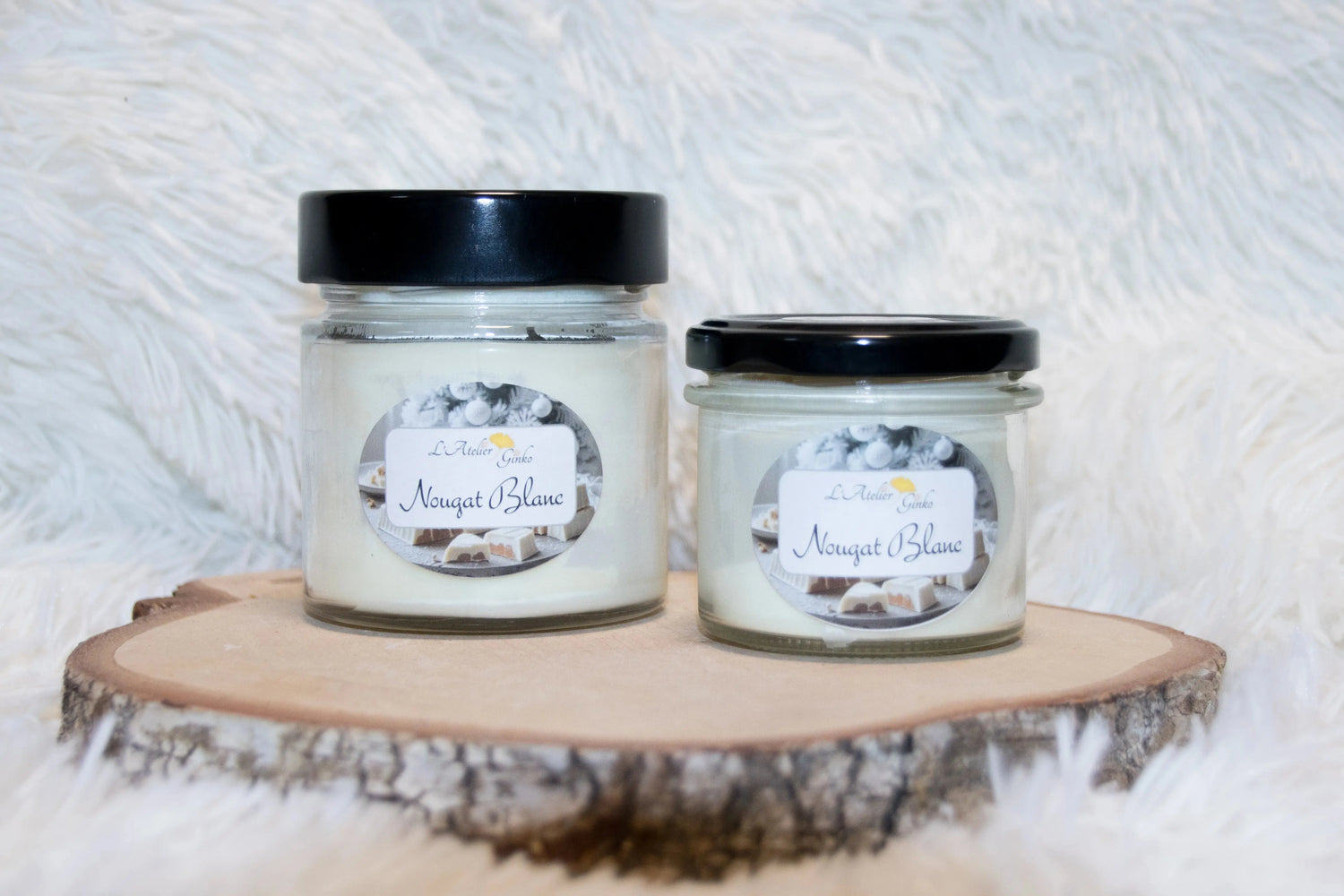 Bougie parfumée Nougat blanc - L'Atelier Ginko - Boutique en Ligne