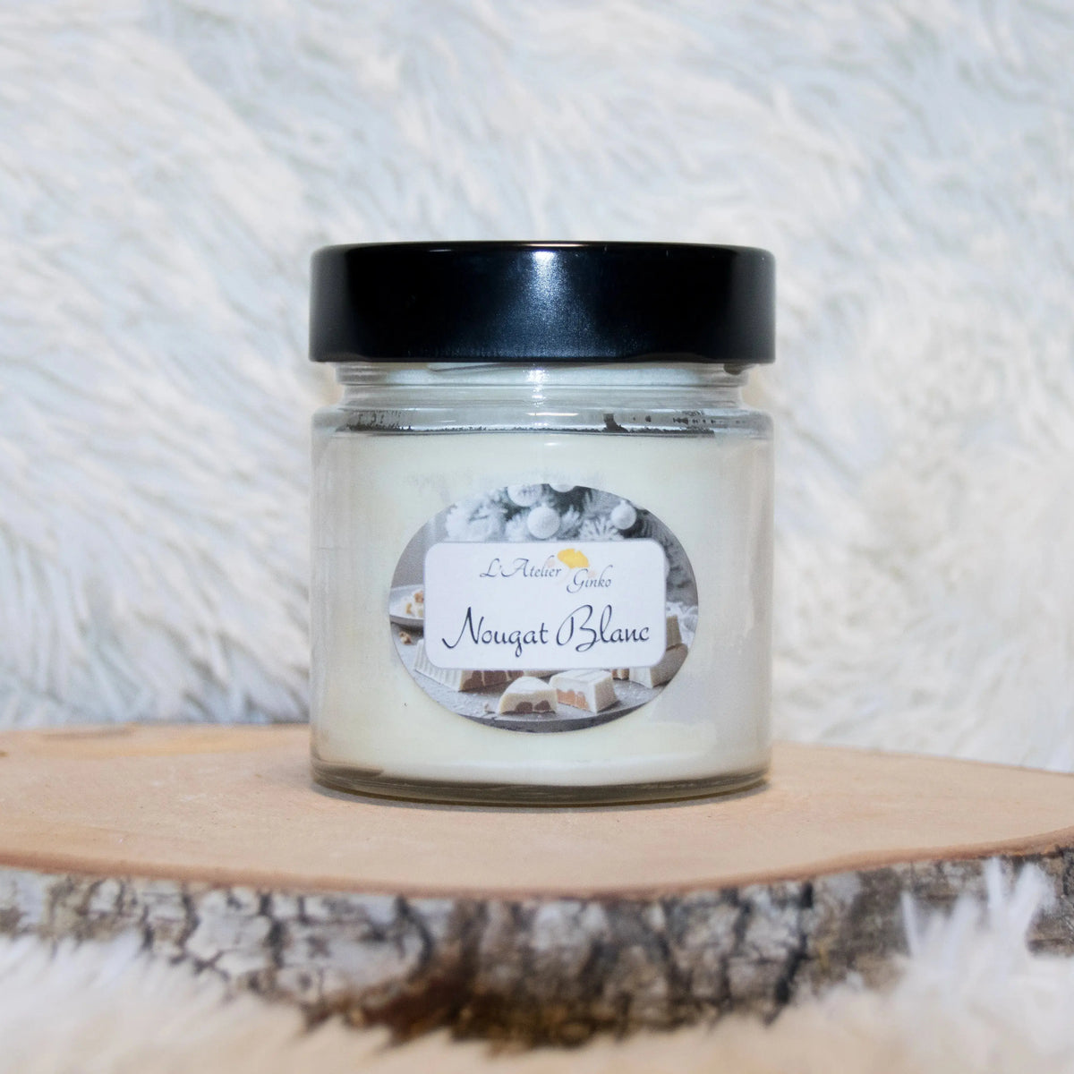 Bougie parfumée Nougat blanc - L'Atelier Ginko - Boutique en Ligne