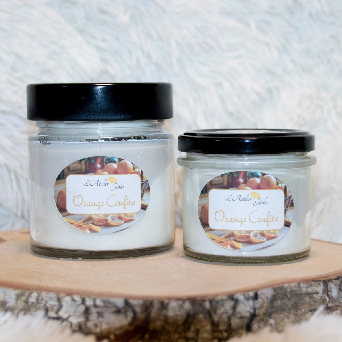 Bougie parfumée Orange Confite - L'Atelier Ginko - Boutique en Ligne