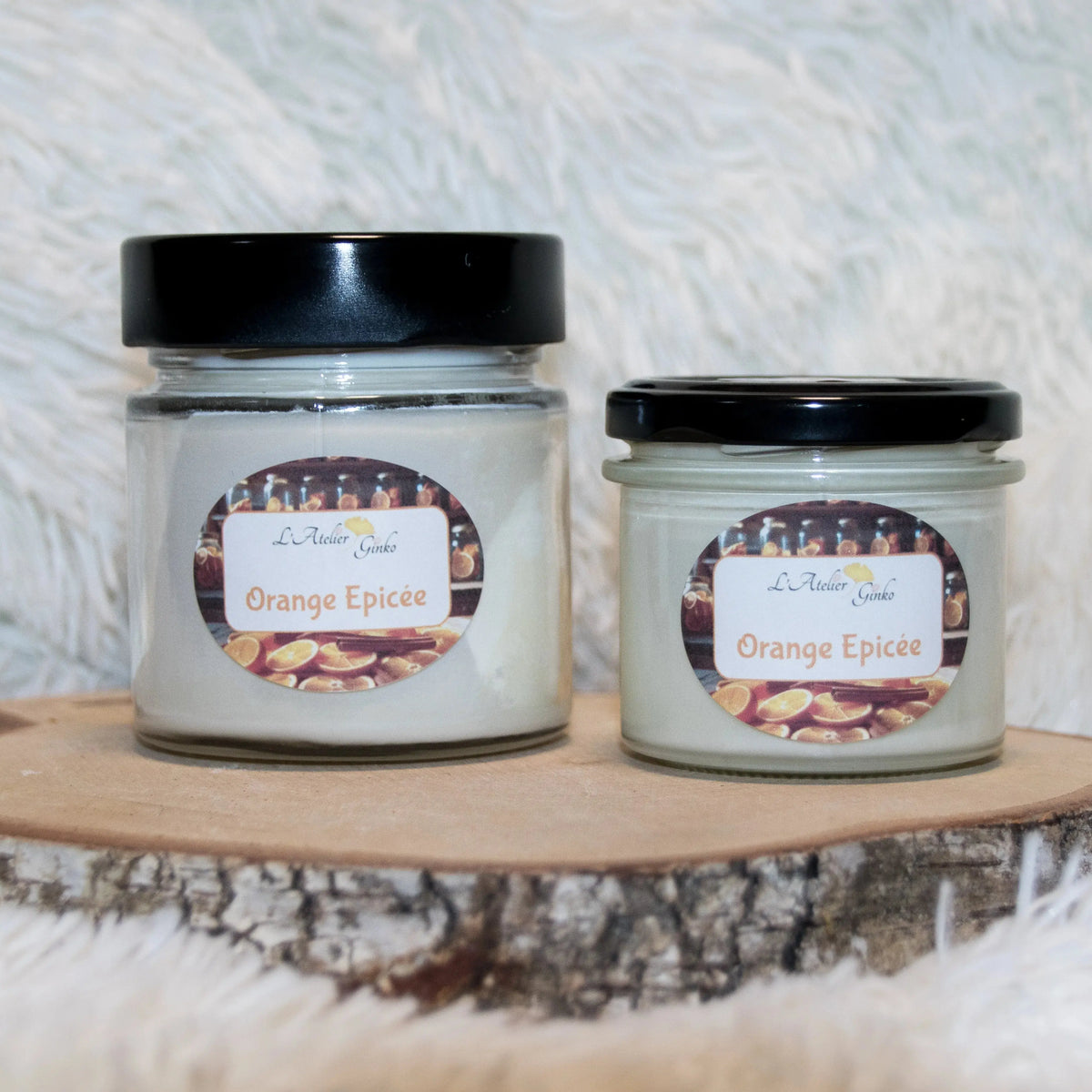 Bougie parfumée Orange Epicée - L'Atelier Ginko - Boutique en Ligne