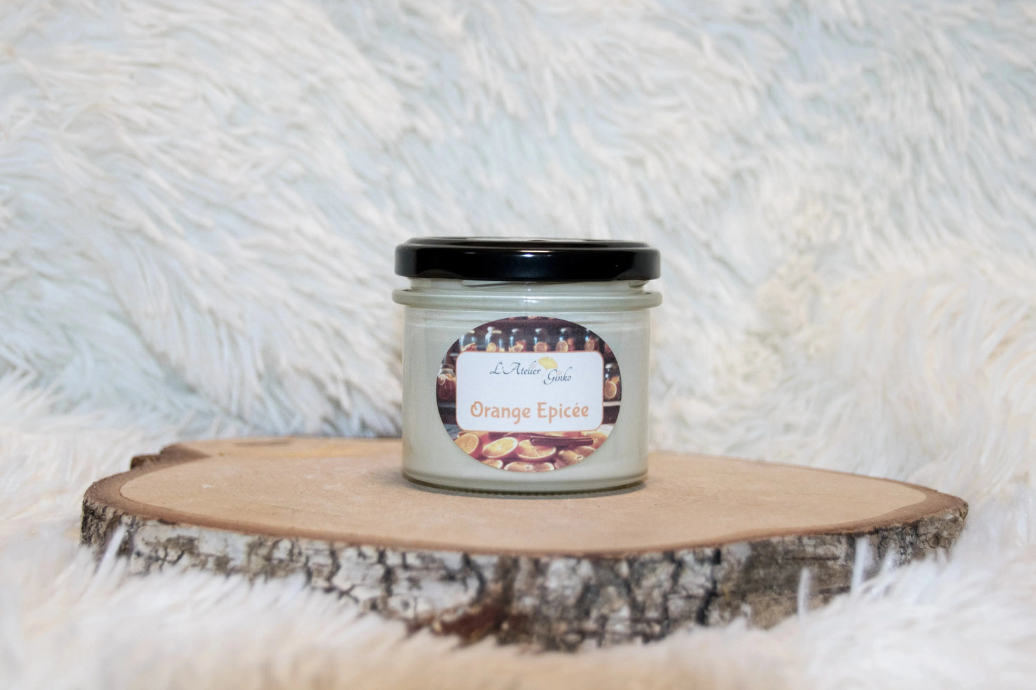 Bougie parfumée Orange Epicée - L'Atelier Ginko - Boutique en Ligne