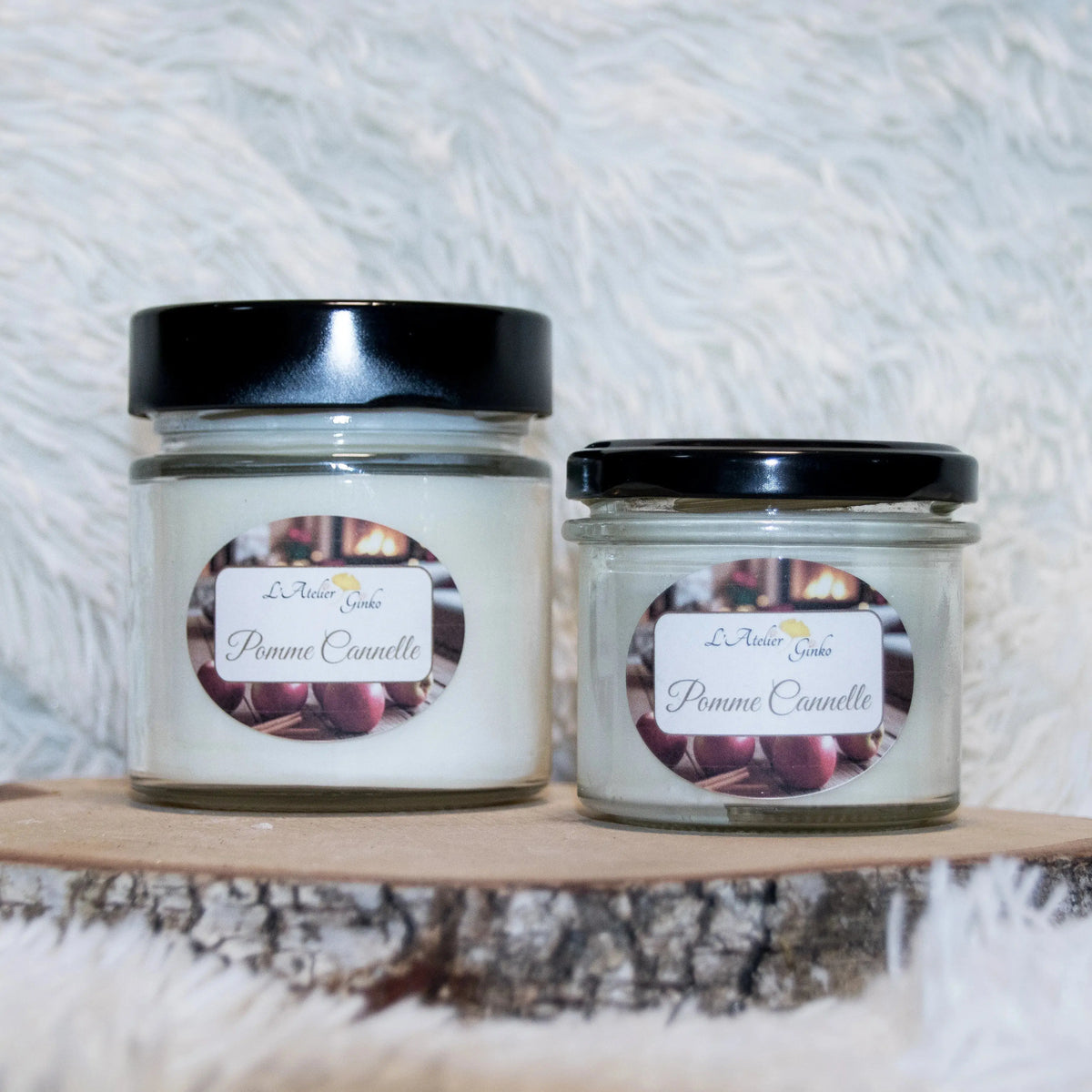 Bougie parfumée Pomme Cannelle - L'Atelier Ginko - Boutique en Ligne
