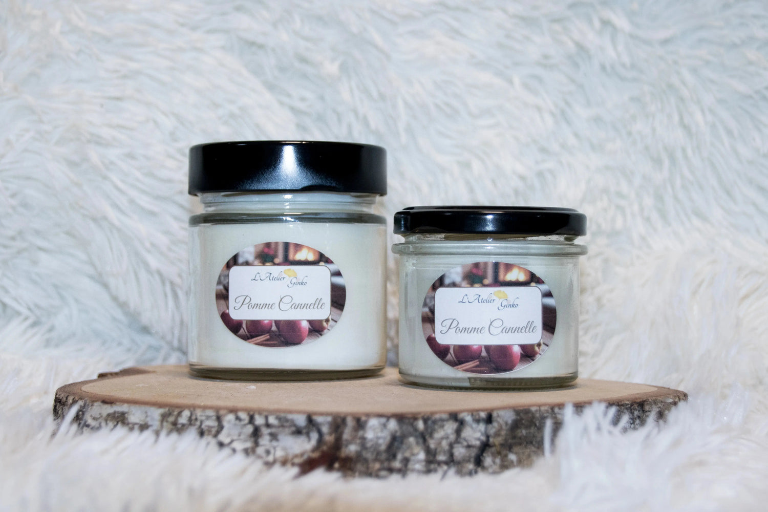 Bougie parfumée Pomme Cannelle - L'Atelier Ginko - Boutique en Ligne