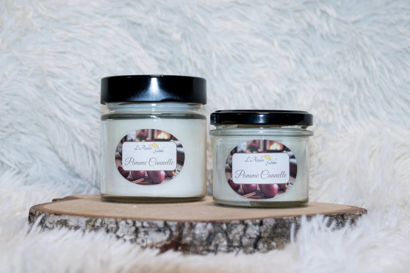 Bougie parfumée Pomme Cannelle - L'Atelier Ginko - Boutique en Ligne