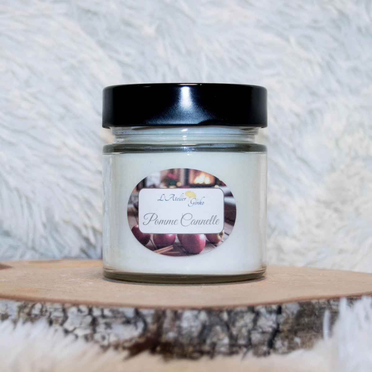 Bougie parfumée Pomme Cannelle - L'Atelier Ginko - Boutique en Ligne