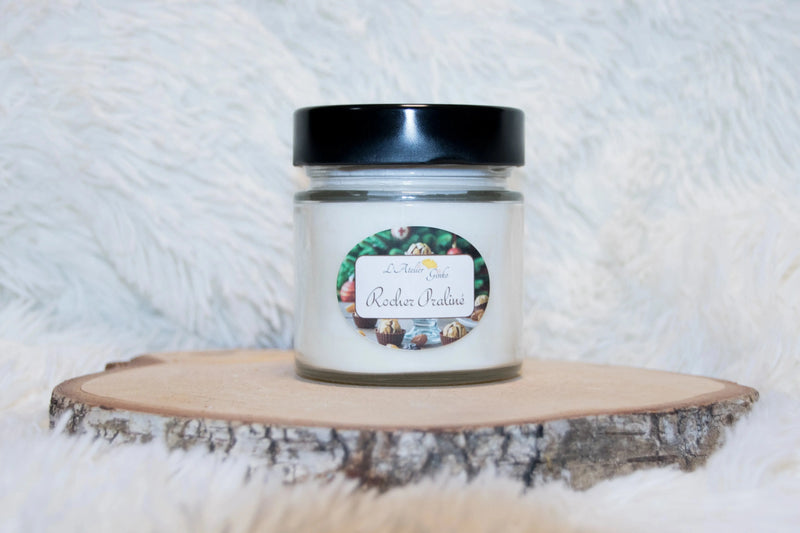 Bougie parfumée Rocher praliné - L'Atelier Ginko - Boutique en Ligne