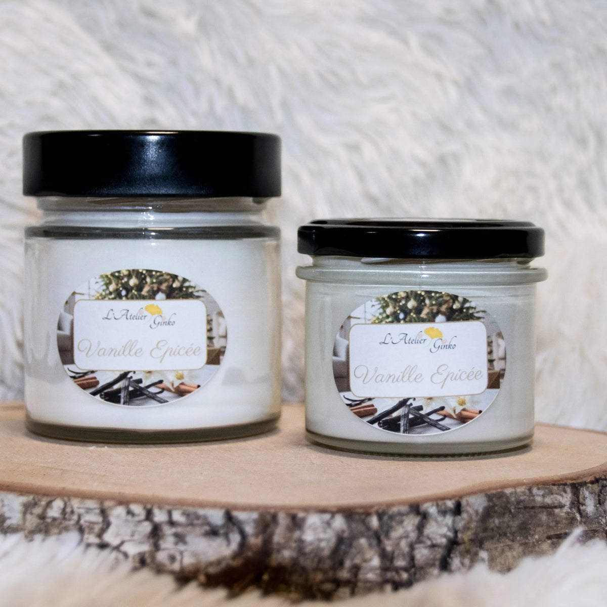 Bougie parfumée Vanille épicée - L'Atelier Ginko - Boutique en Ligne