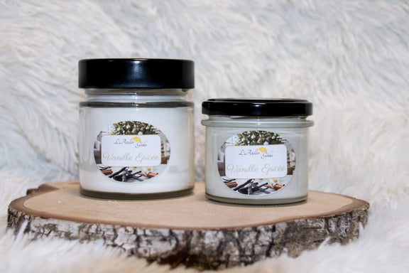 Bougie parfumée Vanille épicée - L'Atelier Ginko - Boutique en Ligne