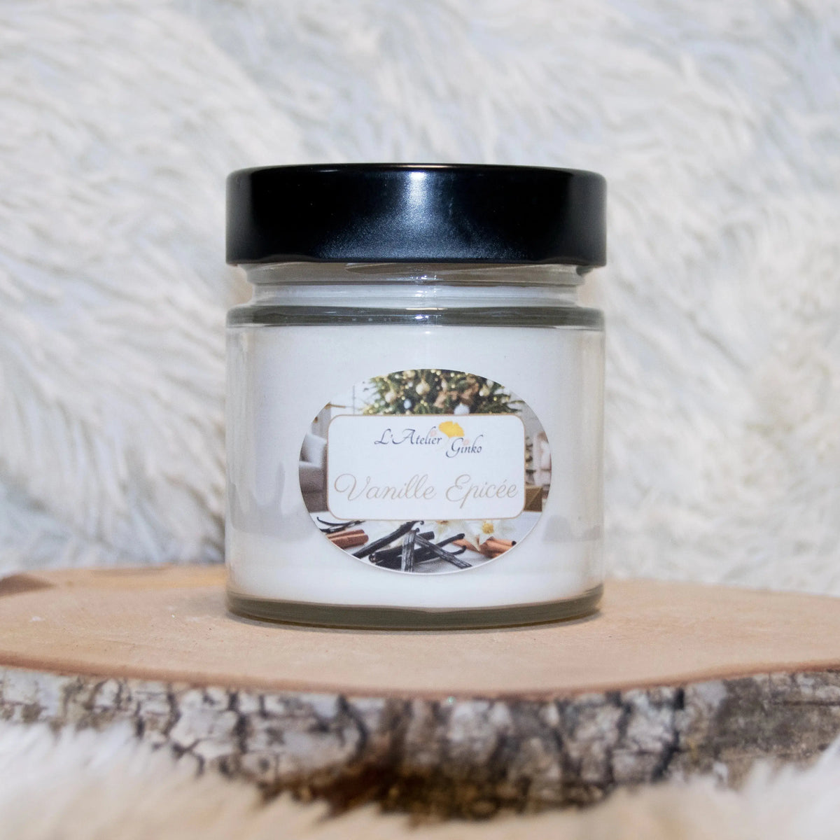 Bougie parfumée Vanille épicée - L'Atelier Ginko - Boutique en Ligne