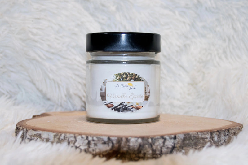 Bougie parfumée Vanille épicée - L'Atelier Ginko - Boutique en Ligne