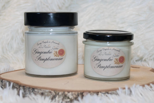 Bougie parfumée Gingembre pamplemousse L'Atelier Ginko - Boutique en Ligne