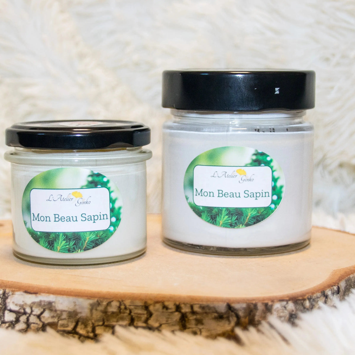 Bougie parfumée Mon Beau Sapin L'Atelier Ginko - Boutique en Ligne