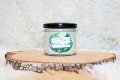 Bougie Mon Beau Sapin 90g cire soja Noël - L'Atelier Ginko