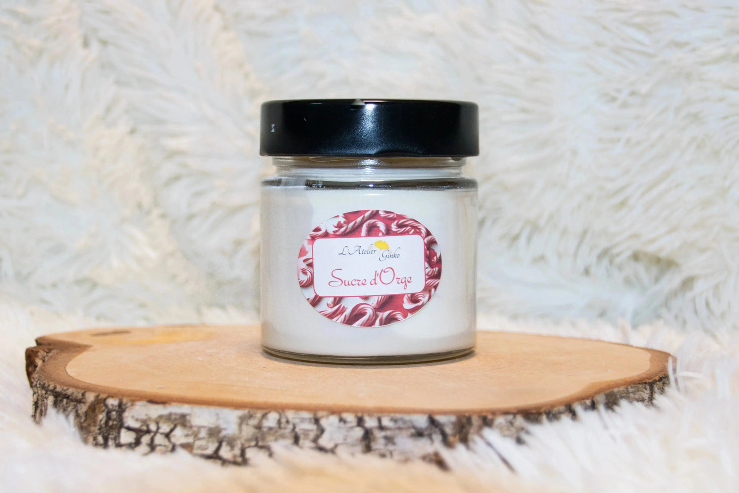 Bougie parfumée Sucre d'orge L'Atelier Ginko - Boutique en Ligne